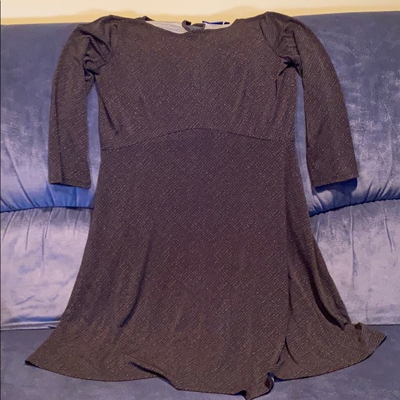 Black and green print dress - Picture 1 of 2